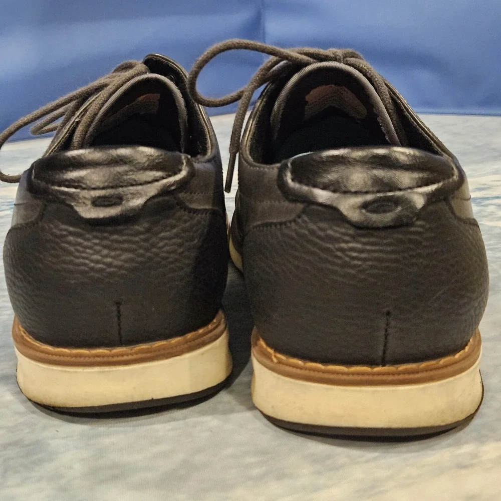 Men's Black Lace Up Dress Shoes Size 11.5 Casual Oxford Comfort Work Office